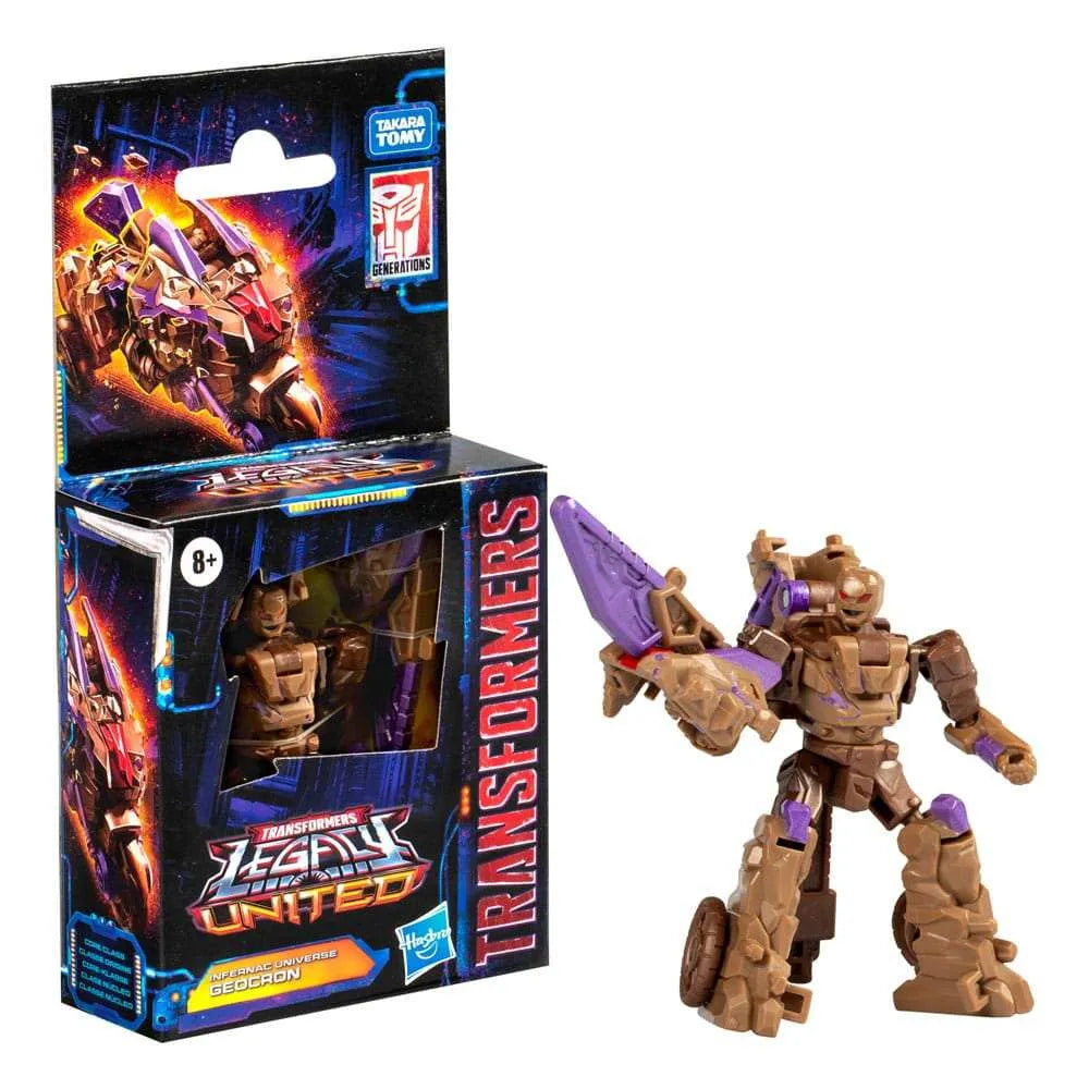 Transformers Generations Legacy United Core Class Actionfigur Infernac Universe Geocron 9 cm - Smalltinytoystore