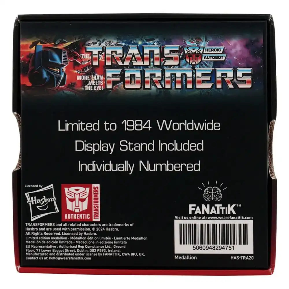 Transformers Medaille 40th Anniversary Autobot Edition - Smalltinytoystore