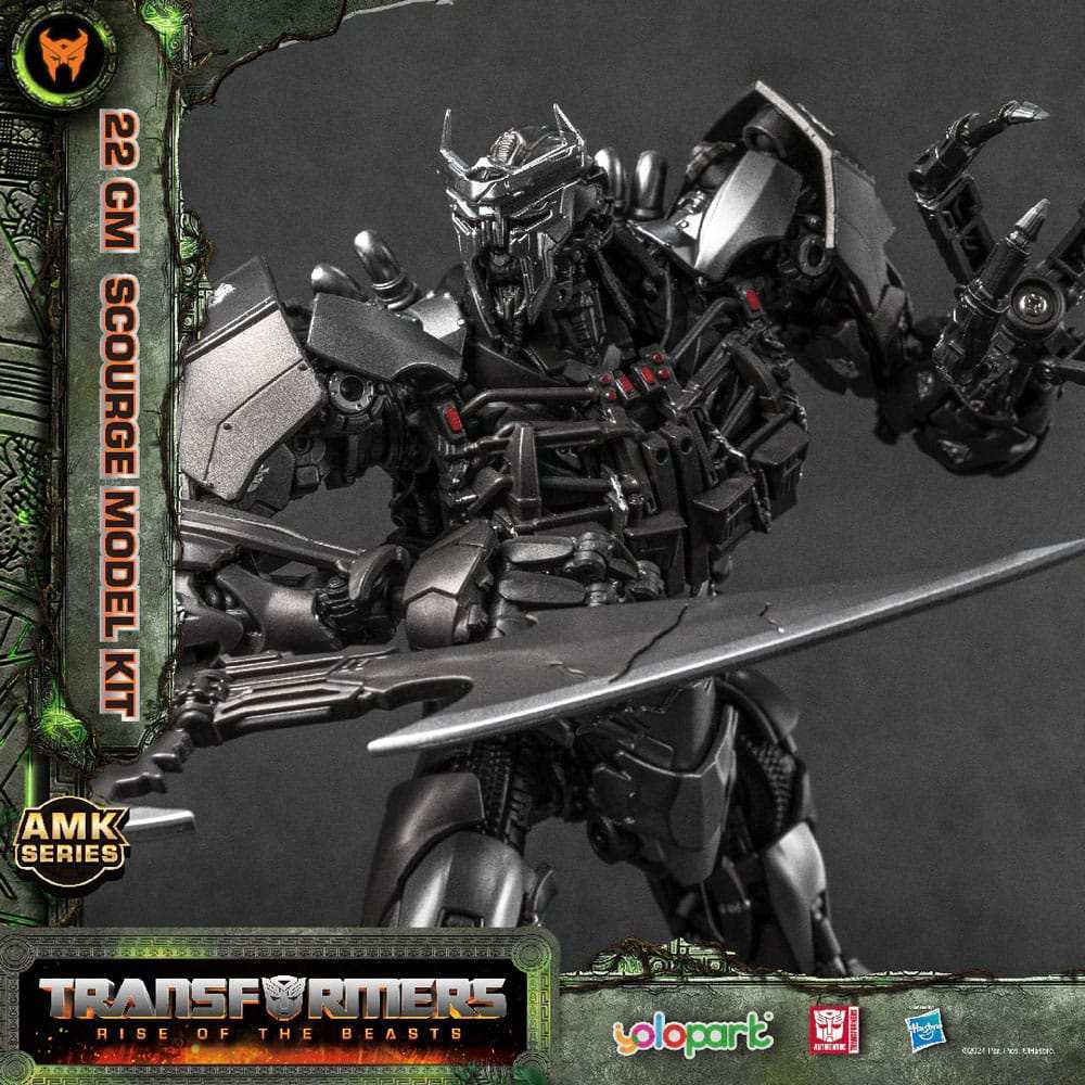Transformers Rise of the Beasts AMK Series Plastic Model Kit Scourge 22 cm - Smalltinytoystore