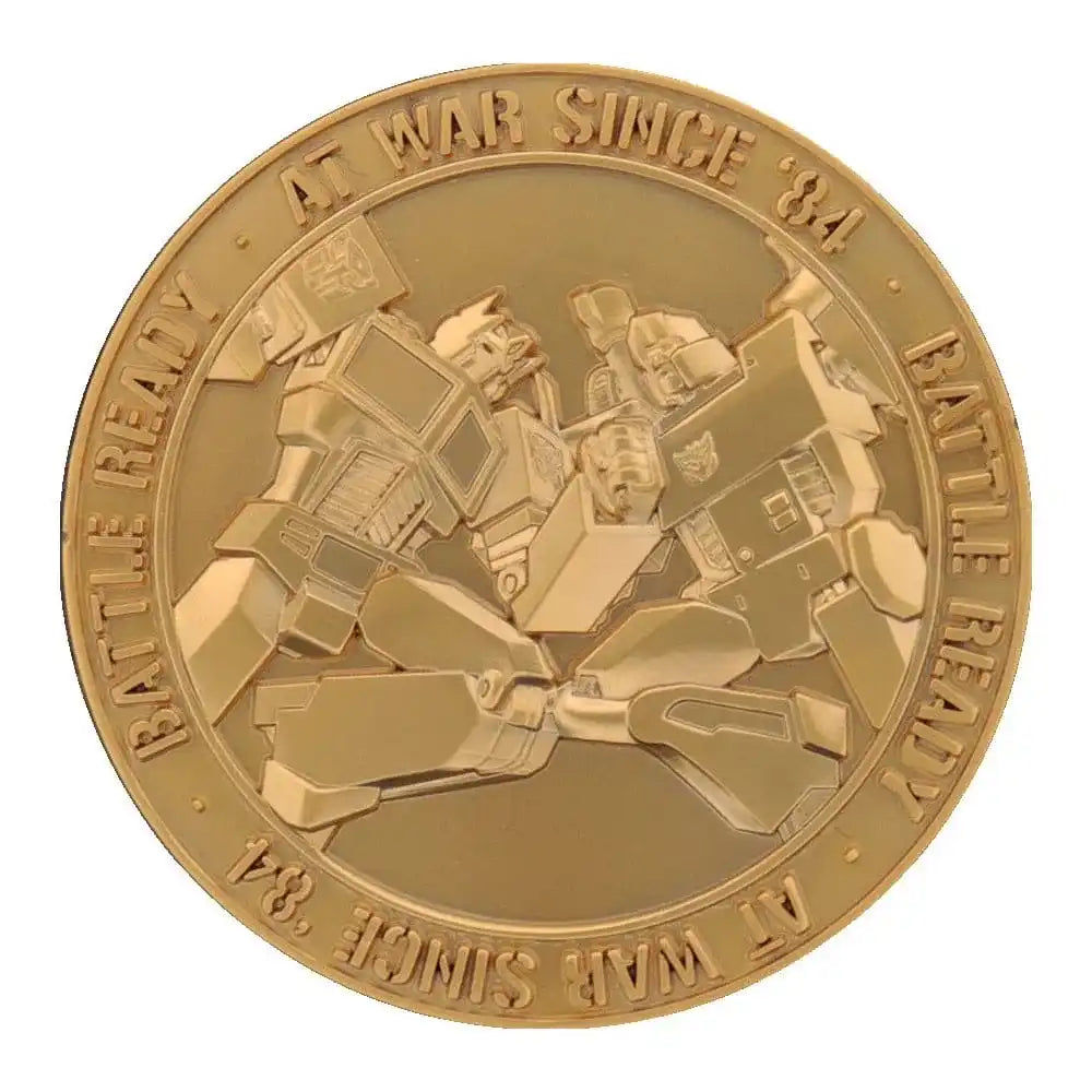 Transformers Sammelmünze 40th Anniversary 24k Gold Plated Edition 4 cm - Smalltinytoystore