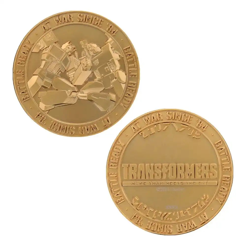 Transformers Sammelmünze 40th Anniversary 24k Gold Plated Edition 4 cm - Smalltinytoystore
