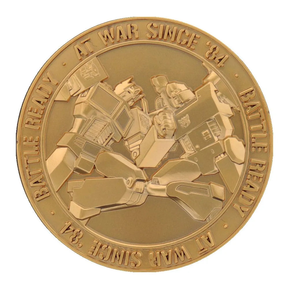 Transformers Sammelmünze 40th Anniversary 24k Gold Plated Edition 4 cm - Smalltinytoystore