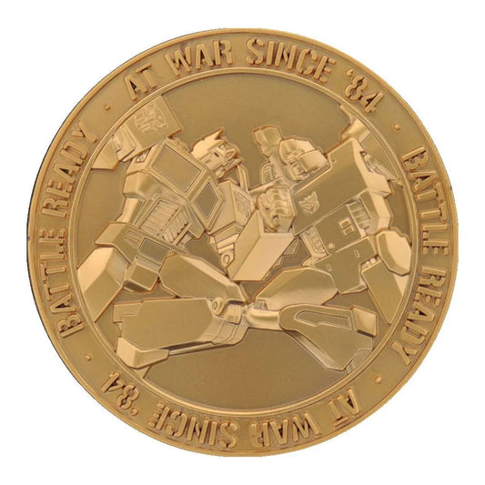 Transformers Sammelmünze 40th Anniversary 24k Gold Plated Edition 4 cm - Smalltinytoystore