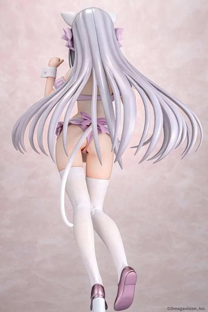 Tsuki ni Yorisou Otome no Sahou PVC Statue 1/6 Luna Sakurakouji Cat Maid Sakura Color Ver. 26 cm - Smalltinytoystore