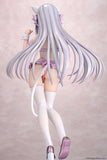 Tsuki ni Yorisou Otome no Sahou PVC Statue 1/6 Luna Sakurakouji Cat Maid Sakura Color Ver. 26 cm - Smalltinytoystore