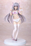 Tsuki ni Yorisou Otome no Sahou PVC Statue 1/6 Luna Sakurakouji Cat Maid Sakura Color Ver. 26 cm - Smalltinytoystore