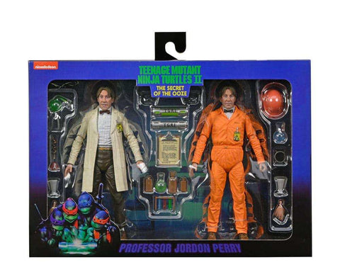 Turtles II - Das Geheimnis des Ooze Actionfiguren 2-Pack Lab Coat Professor Perry and Hazmat Suit Professor Perry 18 cm - Smalltinytoystore