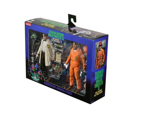 Turtles II - Das Geheimnis des Ooze Actionfiguren 2-Pack Lab Coat Professor Perry and Hazmat Suit Professor Perry 18 cm - Smalltinytoystore