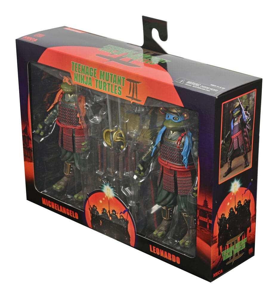 Turtles III Actionfiguren 2-Pack Leonardo & Michelangelo 18 cm - Smalltinytoystore