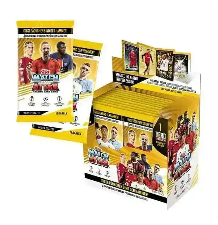 UEFA Club Competitions Match Attax TCG Saison 2024/25 Booster Display (24) *Deutsche Version* - Smalltinytoystore