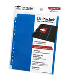 Ultimate Guard 18-Pocket Pages Side-Loading Blau (10) - Smalltinytoystore
