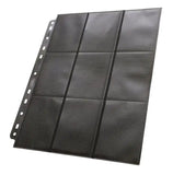 Ultimate Guard 18-Pocket Pages Side-Loading Schwarz (50) - Smalltinytoystore