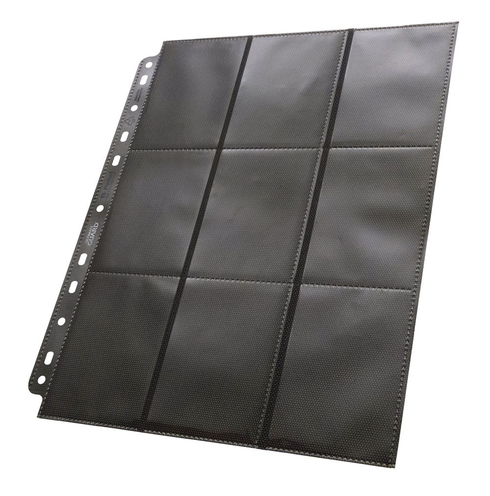 Ultimate Guard 18-Pocket Pages Side-Loading Schwarz (50) - Smalltinytoystore