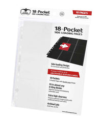 Ultimate Guard 18-Pocket Pages Side-Loading Weiß (10) - Smalltinytoystore