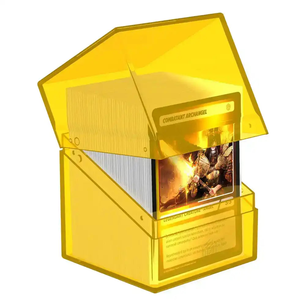 Ultimate Guard Boulder 100+ Clear - Amber - Smalltinytoystore