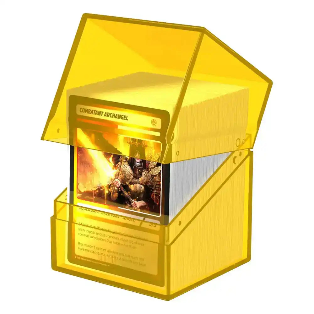 Ultimate Guard Boulder 100+ Clear - Amber - Smalltinytoystore