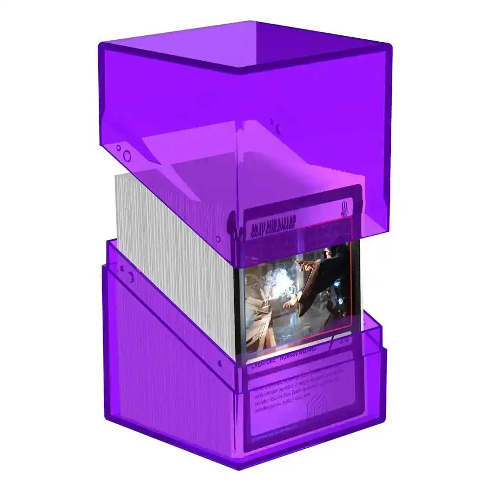 Ultimate Guard Boulder 100+ Clear - Amethyst - Smalltinytoystore
