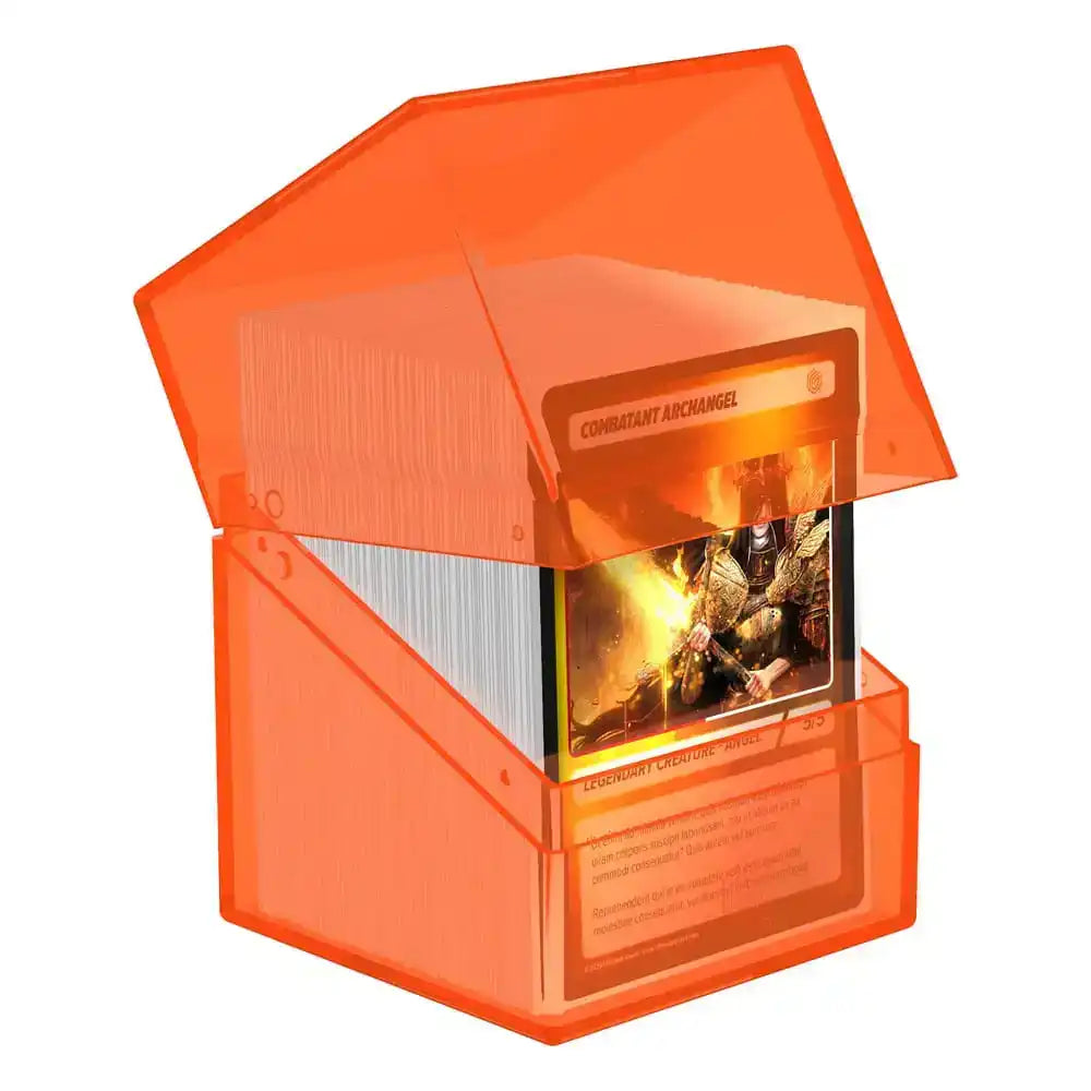 Ultimate Guard Boulder 100+ Clear - Poppy Topaz - Smalltinytoystore