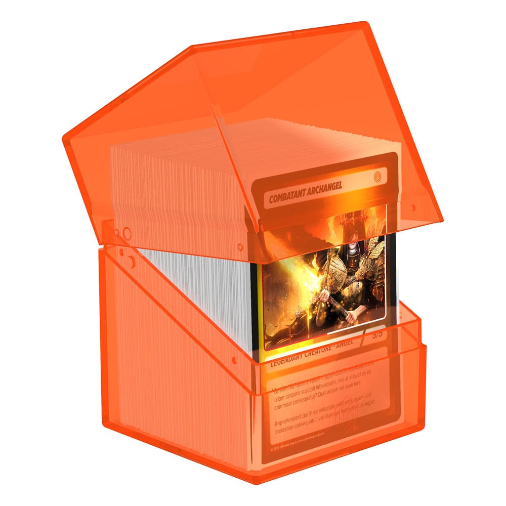 Ultimate Guard Boulder 100+ Clear - Poppy Topaz - Smalltinytoystore