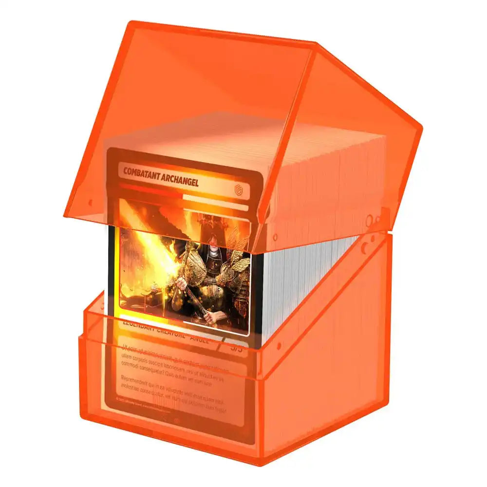 Ultimate Guard Boulder 100+ Clear - Poppy Topaz - Smalltinytoystore