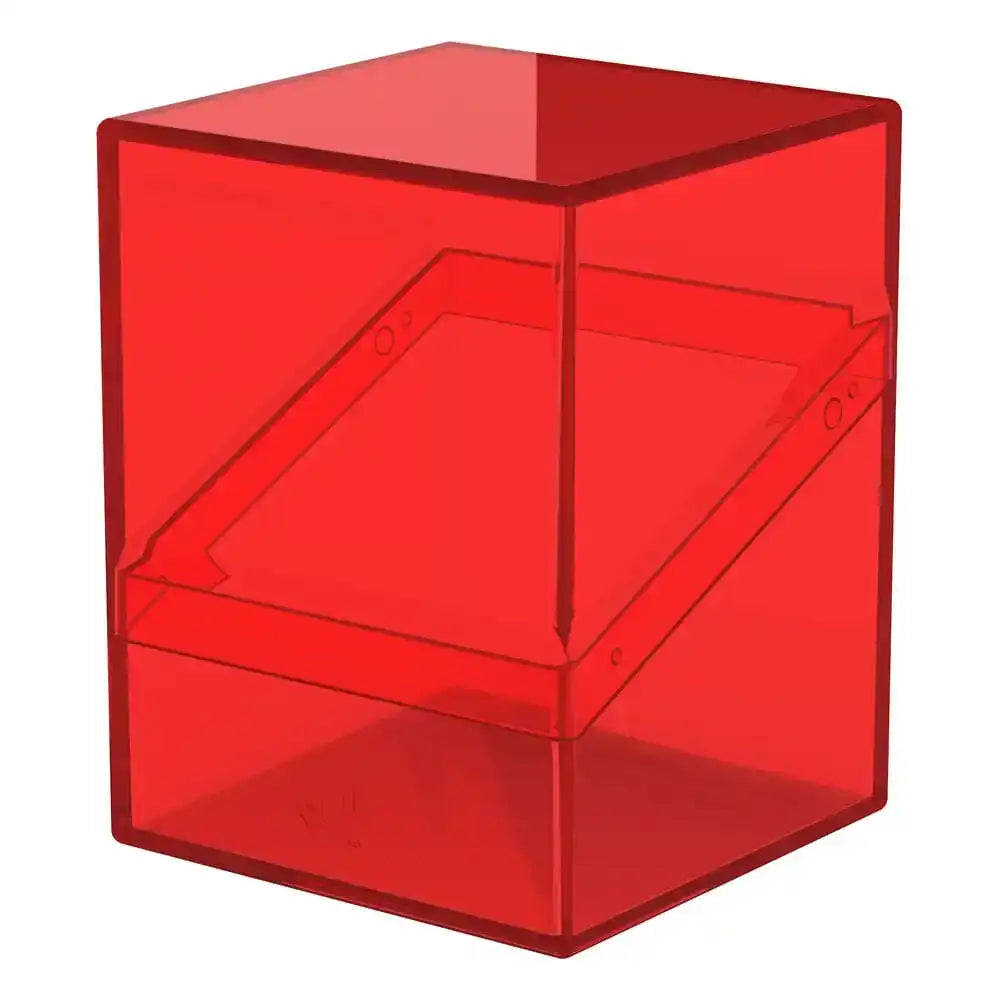 Ultimate Guard Boulder 100+ Clear - Ruby - Smalltinytoystore