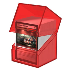 Ultimate Guard Boulder 100+ Clear - Ruby - Smalltinytoystore