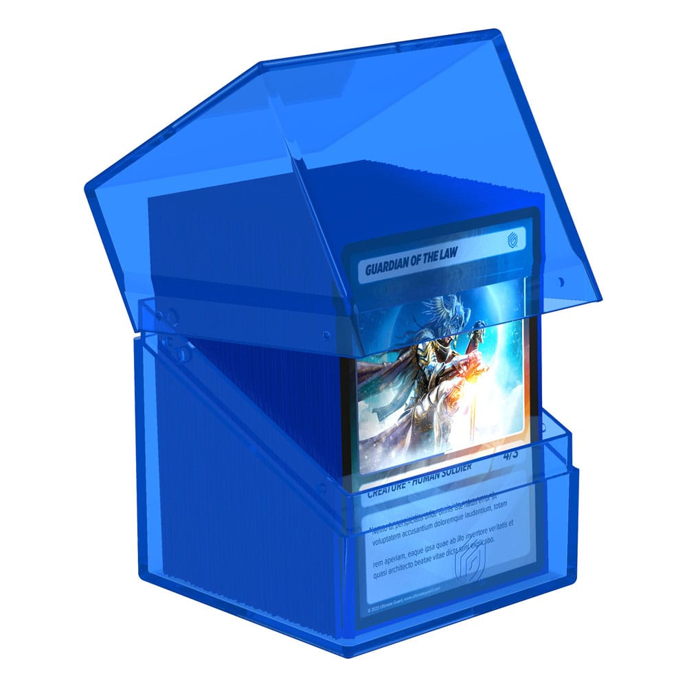 Ultimate Guard Boulder 100+ Clear - Sapphire - Smalltinytoystore