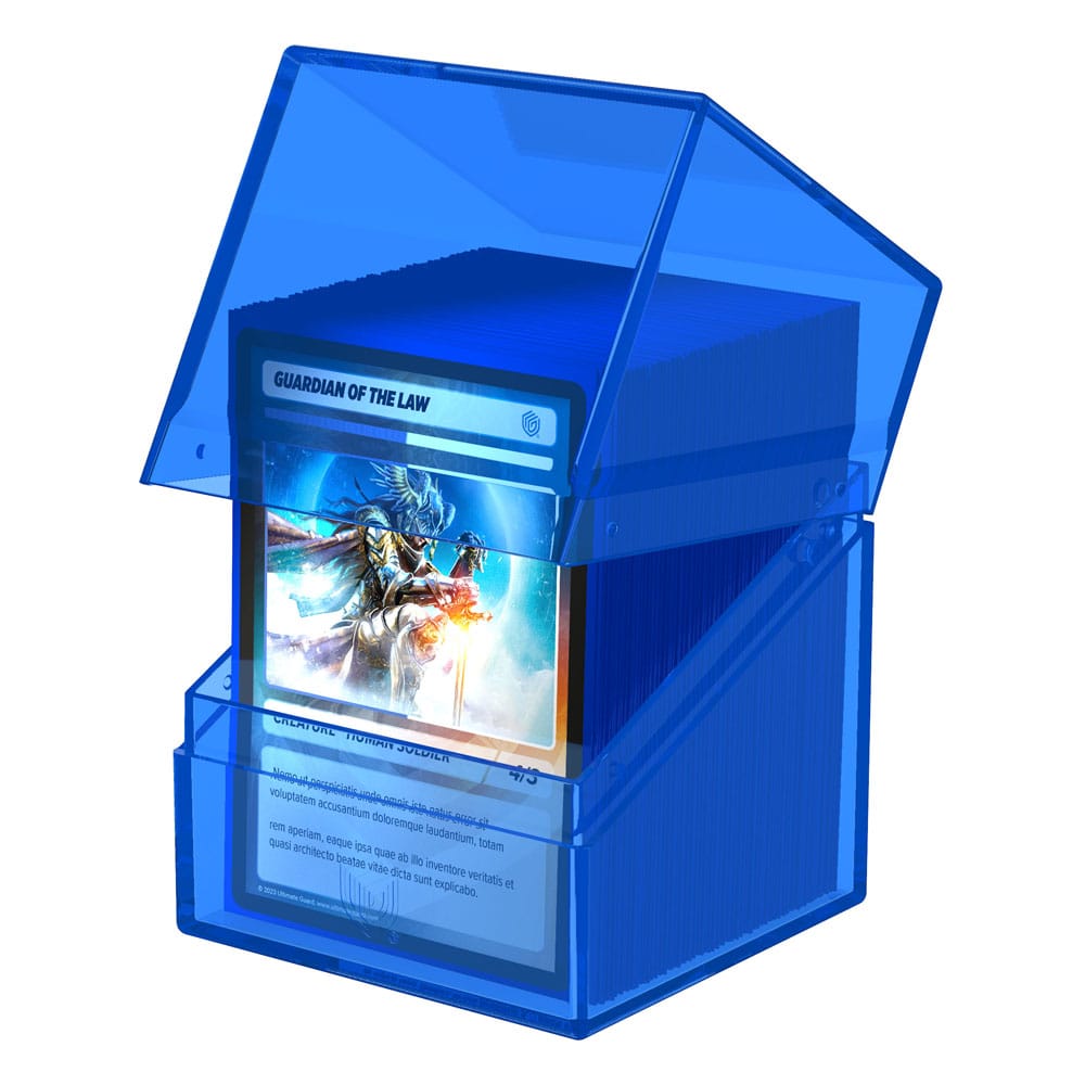 Ultimate Guard Boulder 100+ Clear - Sapphire - Smalltinytoystore