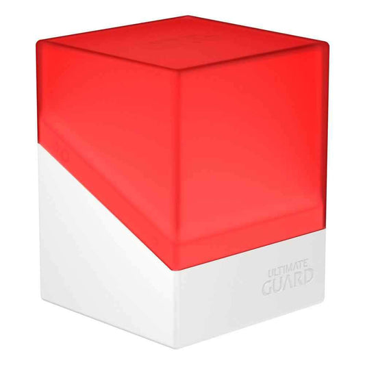 Ultimate Guard Boulder Deck Case 100+ SYNERGY Rot/Weiß - Smalltinytoystore