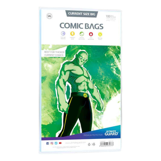 Ultimate Guard Comic Bags BIG Current Size (100) - Smalltinytoystore
