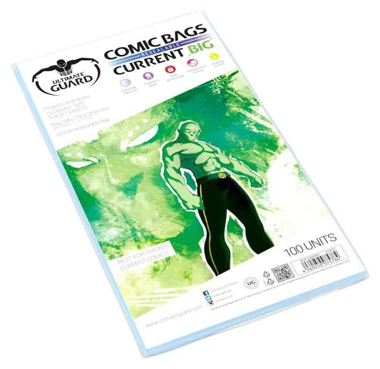 Ultimate Guard Comic Bags BIG wiederverschließbar Current Size (100) - Smalltinytoystore