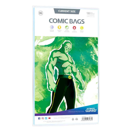 Ultimate Guard Comic Bags Current Size (100) - Smalltinytoystore