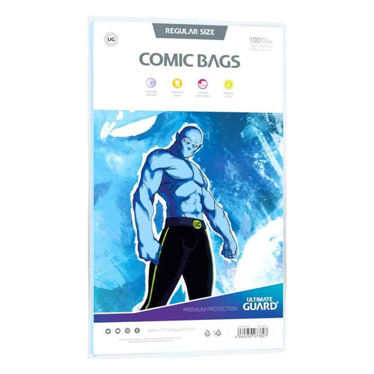 Ultimate Guard Comic Bags Regular Size (100) - Smalltinytoystore