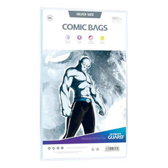 Ultimate Guard Comic Bags Silver Size (100) - Smalltinytoystore