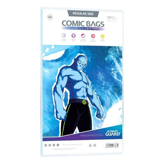 Ultimate Guard Comic Bags wiederverschließbar Regular Size (100) - Smalltinytoystore