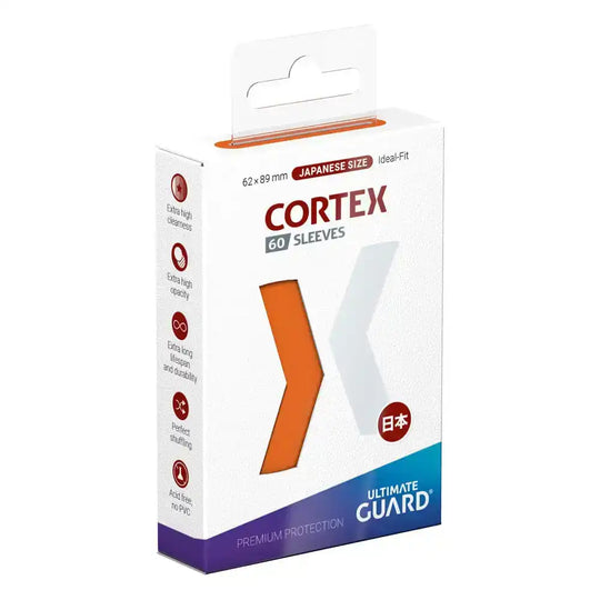 Ultimate Guard Cortex Sleeves Japanese Size Orange (60) - Smalltinytoystore