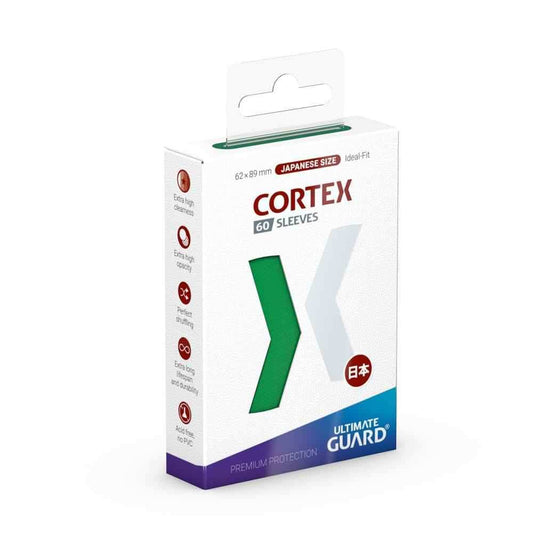 Ultimate Guard Cortex Sleeves Japanische Größe Grün (60) - Smalltinytoystore