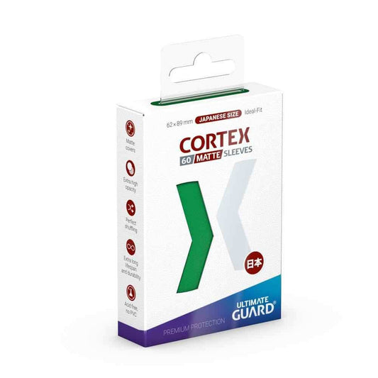Ultimate Guard Cortex Sleeves Japanische Größe Matt-Grün (60) - Smalltinytoystore