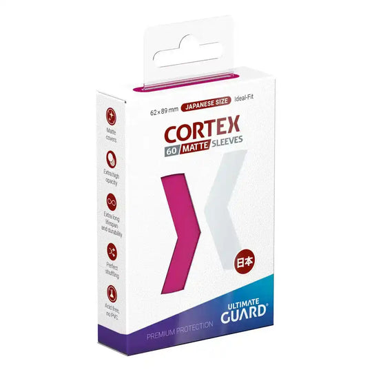 Ultimate Guard Cortex Sleeves Japanische Größe Matte Pink (60) - Smalltinytoystore