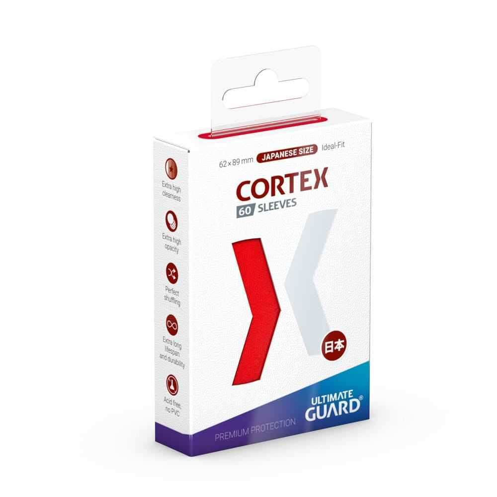 Ultimate Guard Cortex Sleeves Japanische Größe Rot (60) - Smalltinytoystore