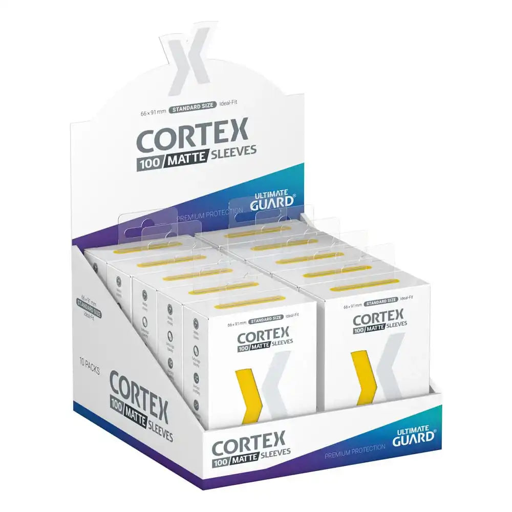 Ultimate Guard Cortex Sleeves Standardgröße Matte Yellow (100) - Smalltinytoystore