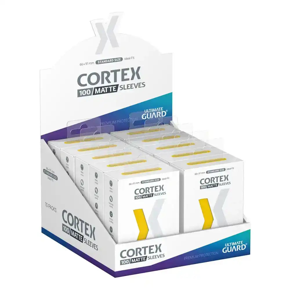 Ultimate Guard Cortex Sleeves Standardgröße Matte Yellow (100) - Smalltinytoystore