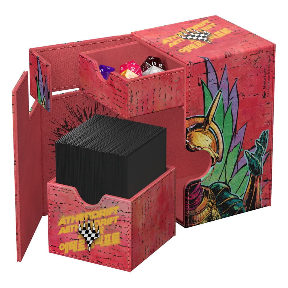 Ultimate Guard Flip'n'Tray 100+ Xenoskin Magic: The Gathering "Aetherdrift" - Hazoret, Godseeker - Smalltinytoystore