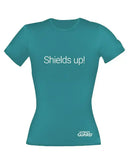 Ultimate Guard Girlie T-Shirt Shields Up! Petrolblau