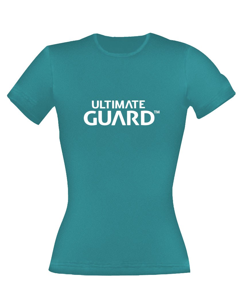 Ultimate Guard Girlie T-Shirt Wordmark Petrolblau Größe M - Smalltinytoystore
