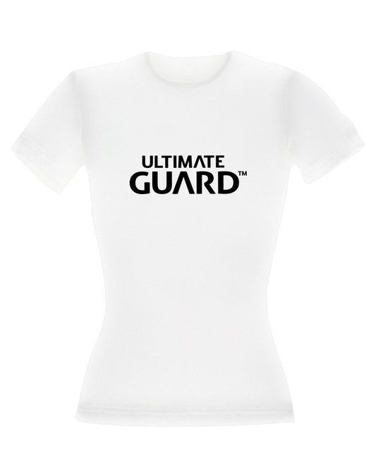 Ultimate Guard Girlie T-Shirt Wordmark Weiß Größe M - Smalltinytoystore