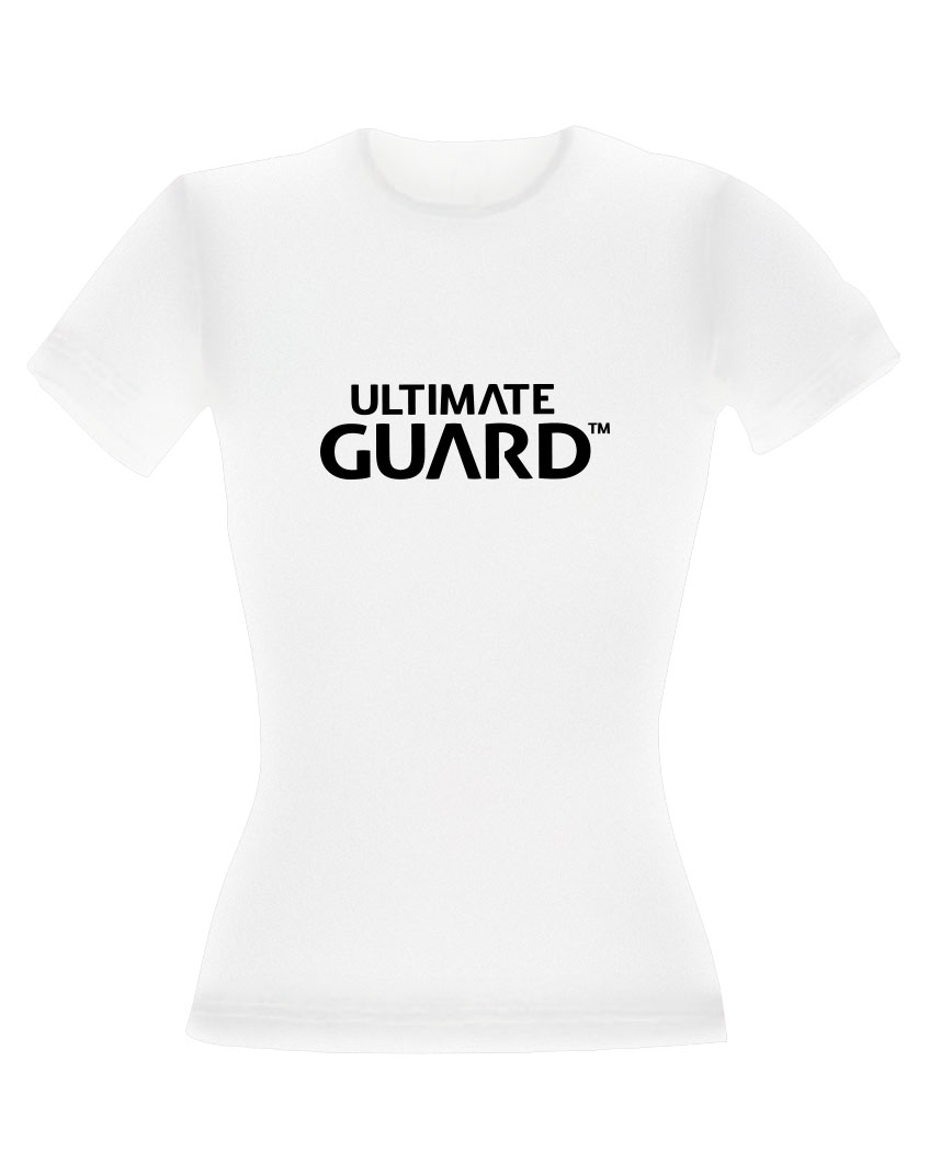 Ultimate Guard Girlie T-Shirt Wordmark Weiß Größe S - Smalltinytoystore