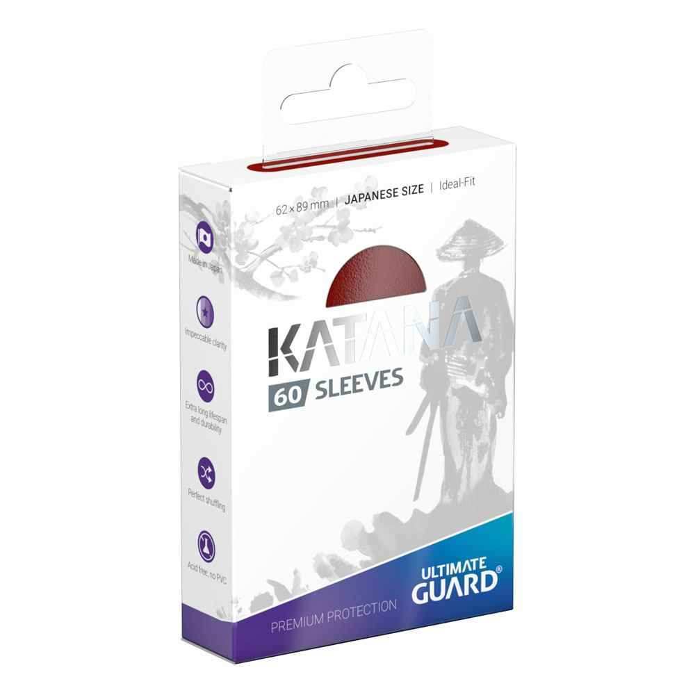 Ultimate Guard Katana Sleeves Japanische Größe Rot (60) - Smalltinytoystore