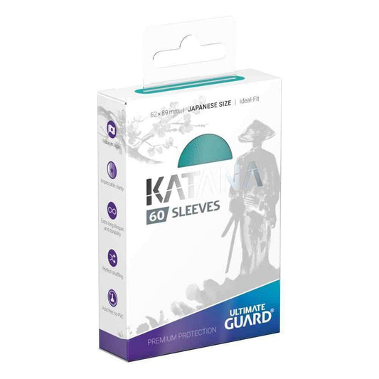 Ultimate Guard Katana Sleeves Japanische Größe Türkis (60) - Smalltinytoystore