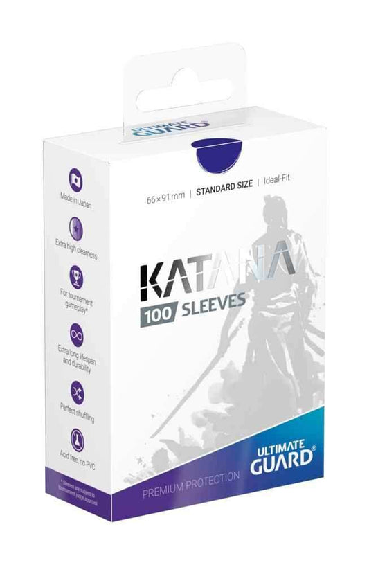 Ultimate Guard Katana Sleeves Standardgröße Blau (100) - Smalltinytoystore